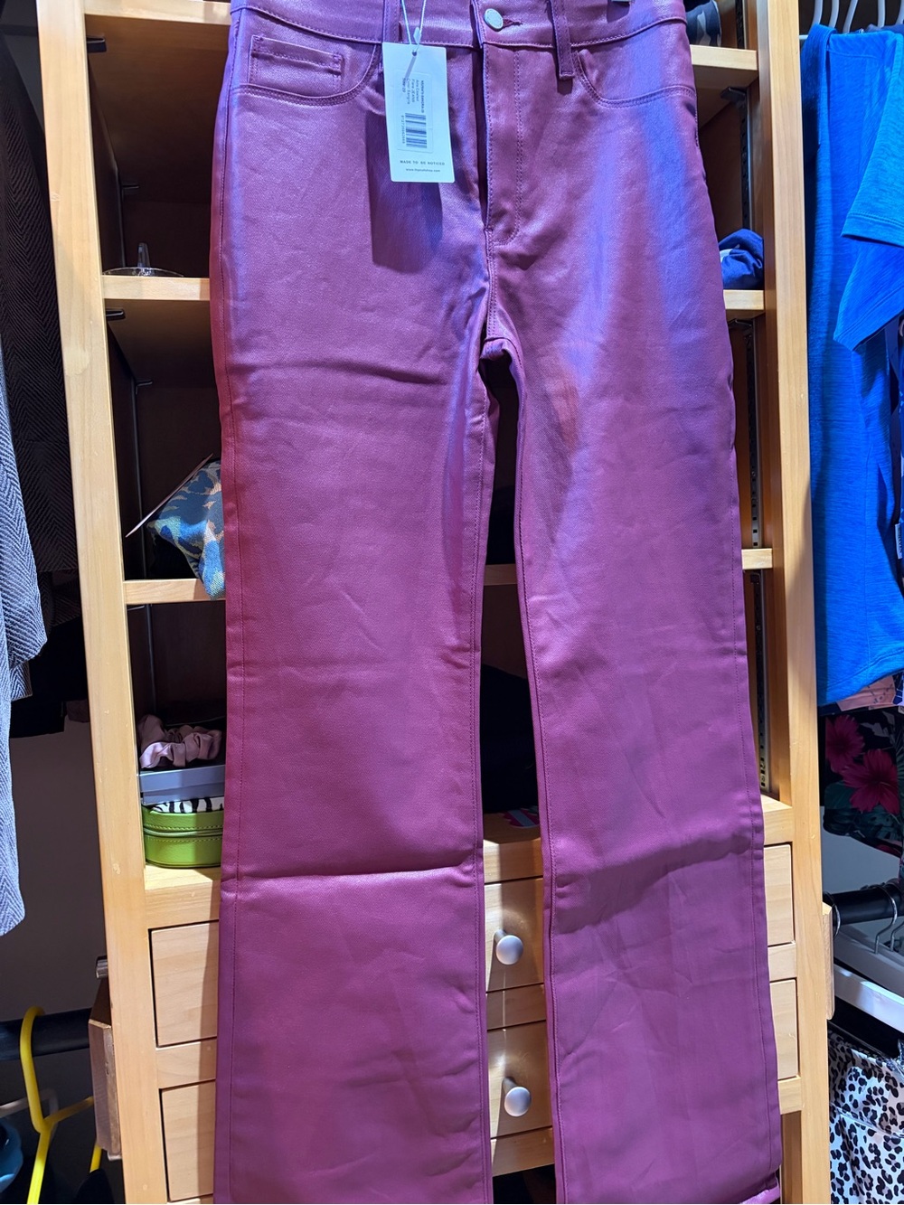 Nordstrom Plum Wide-Leg High-Rise Jeans